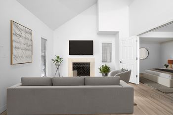 Decorated living room